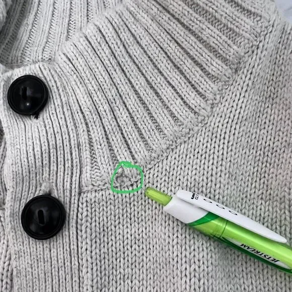 Chaps Fair Isle Nordic Cotton Pullover Mens XL Mock Neck Sweater Apres Chalet - Picture 7 of 16